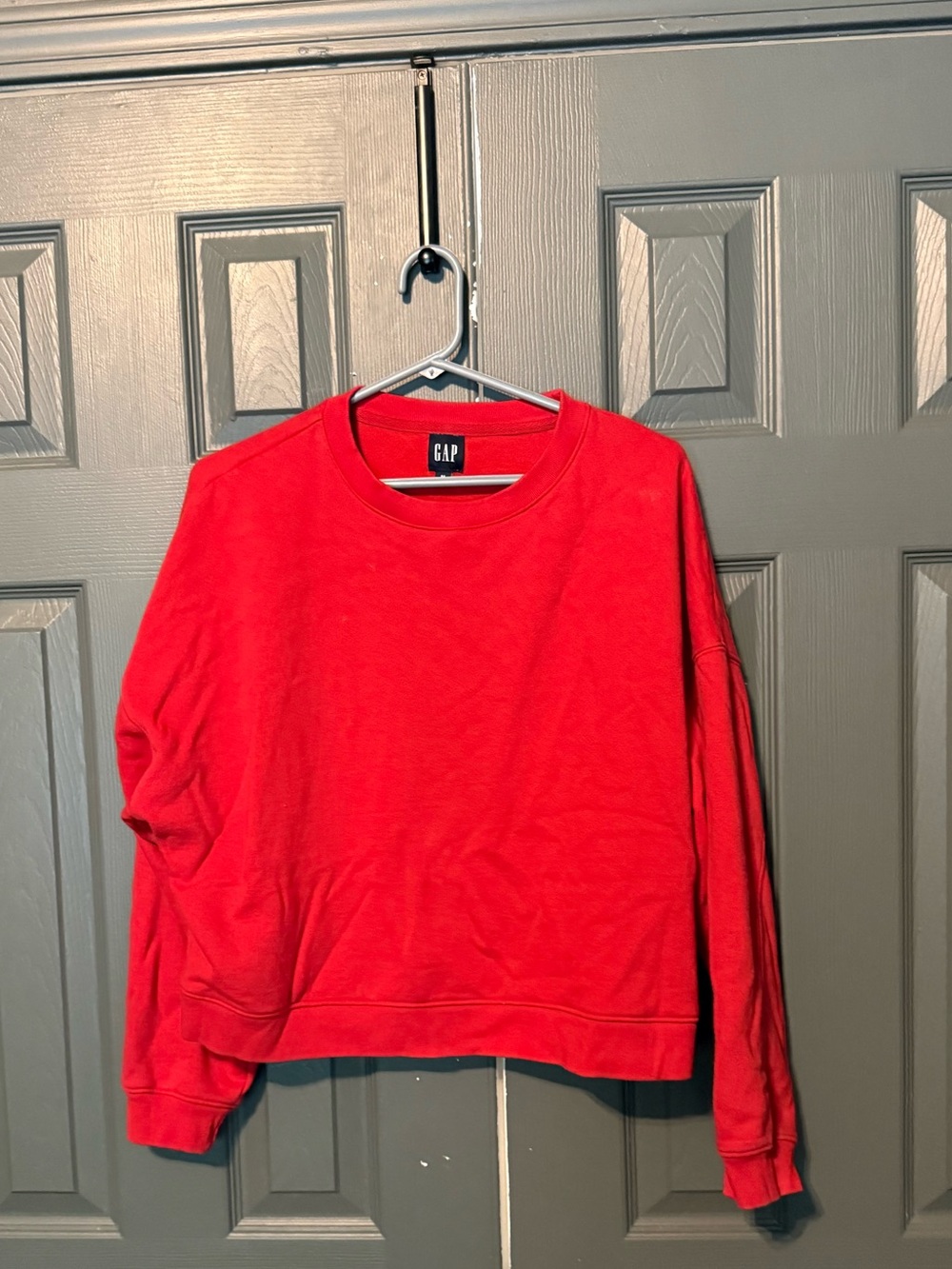 GAP Women's Bright Red Crewneck